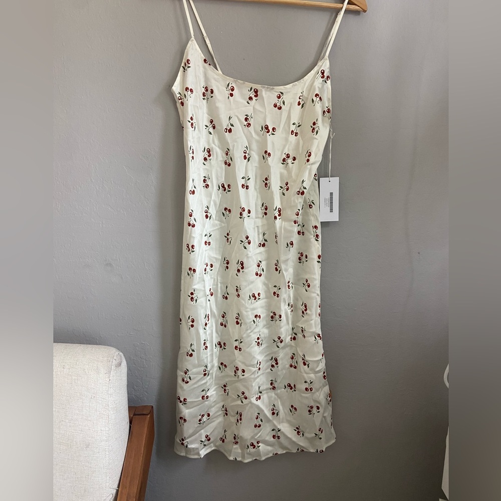 Reformation Rhea Silk Dress Size Large - Picture 5 of 6